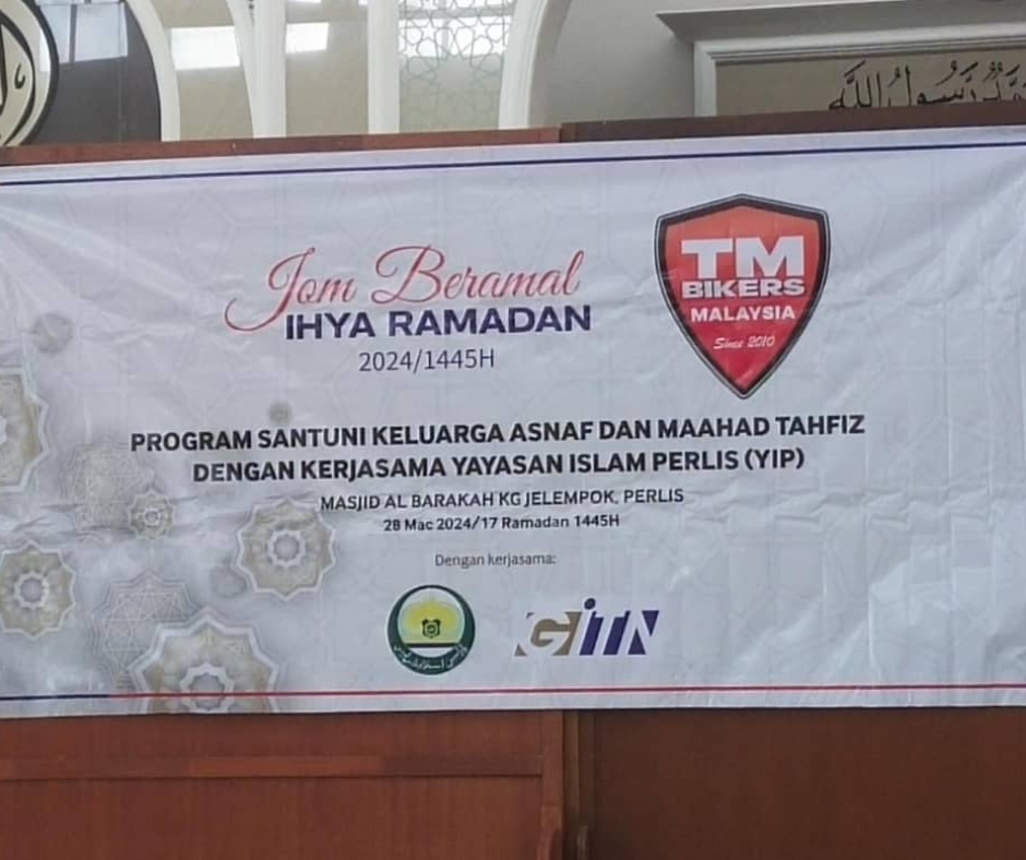 Program bersama Yayasan Islam Perlis dan TM Bikers Malaysia